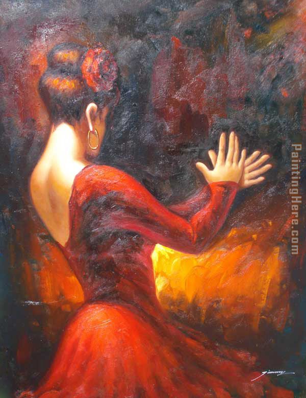 Flamenco dancer tablado painting - Flamenco Dancer Flamenco dancer tablado art painting